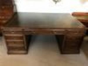 Large oak desk, early 20th century